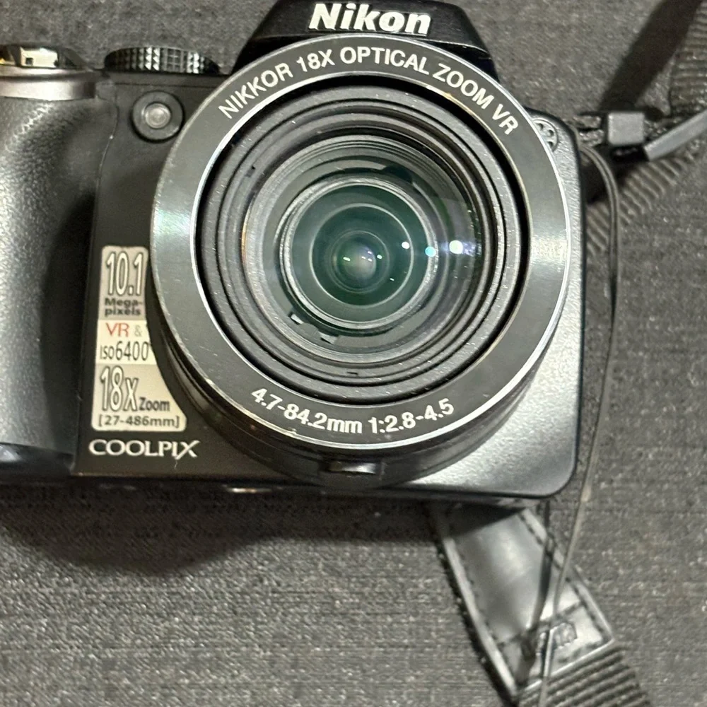 Nikon COOLPIX P80 10.1MP Digital Camera - Black With Extra Batteries/Charger